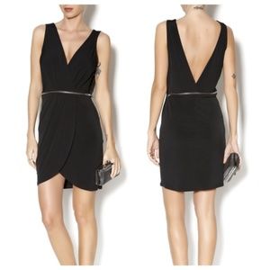 BCBG Black Zipper Waist Mini Dress